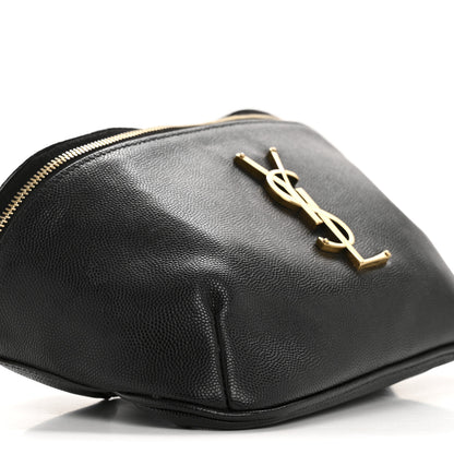 Saint Laurent Grain De Poudre Monogram Belt Bag Black 9 of 11