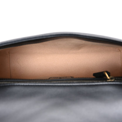Gucci Calfskin Matelasse Small GG Marmont Shoulder Bag Black 5 of 10