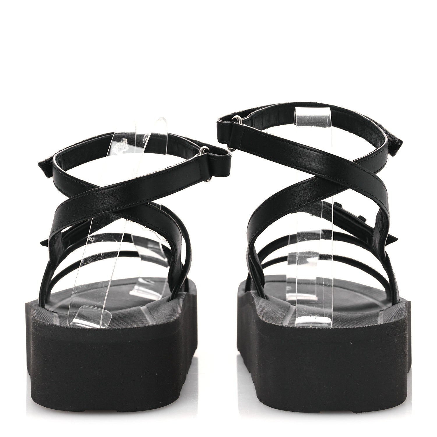 Hermes Nappa Liberte Sandals 38 Black 6 of 13