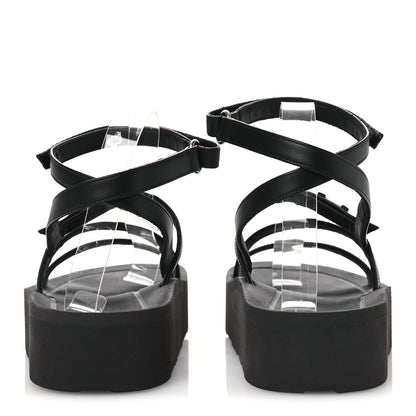 Hermes Nappa Liberte Sandals 38 Black 6 of 13
