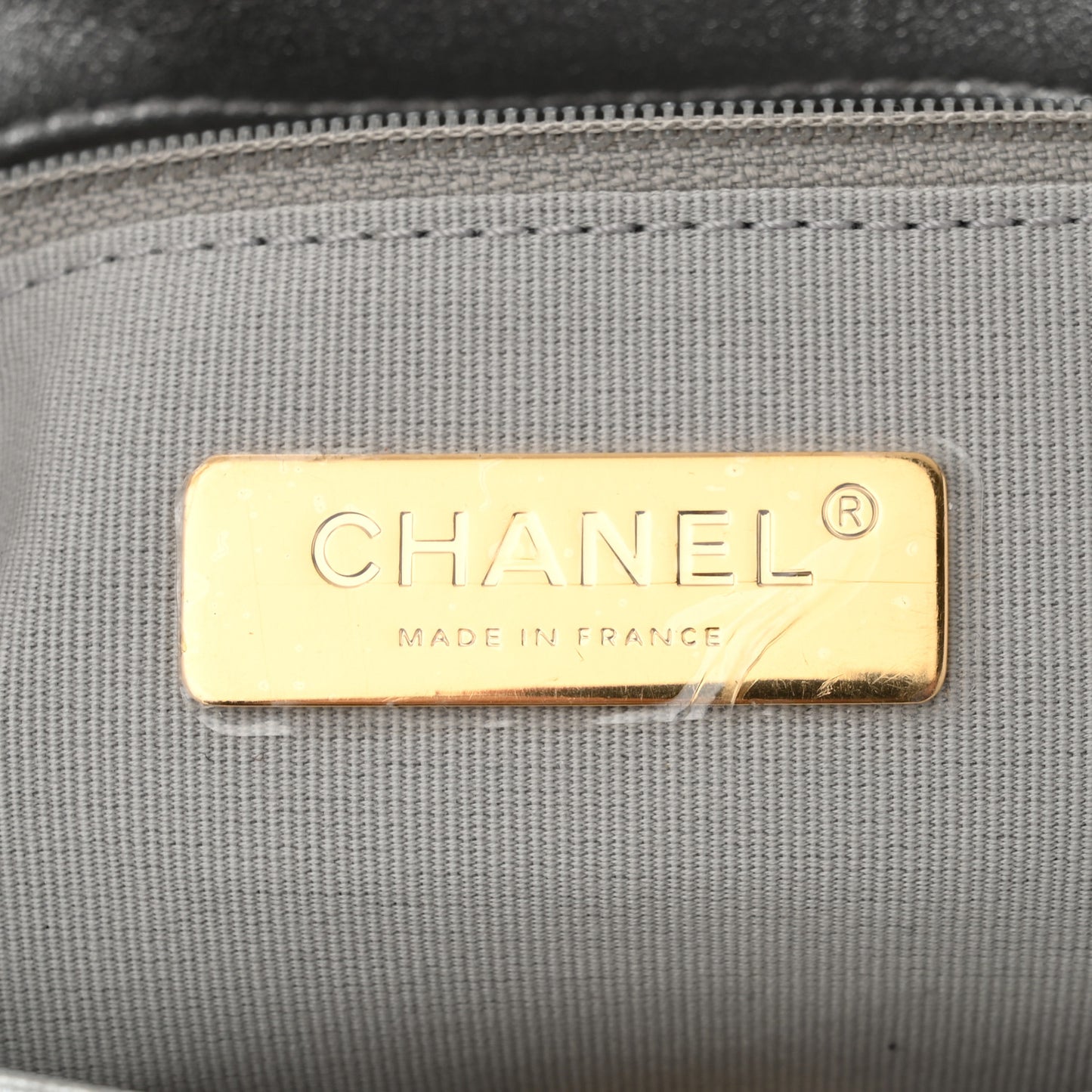 Metallic Lambskin Quilted Medium Chanel 19 Flap Silver