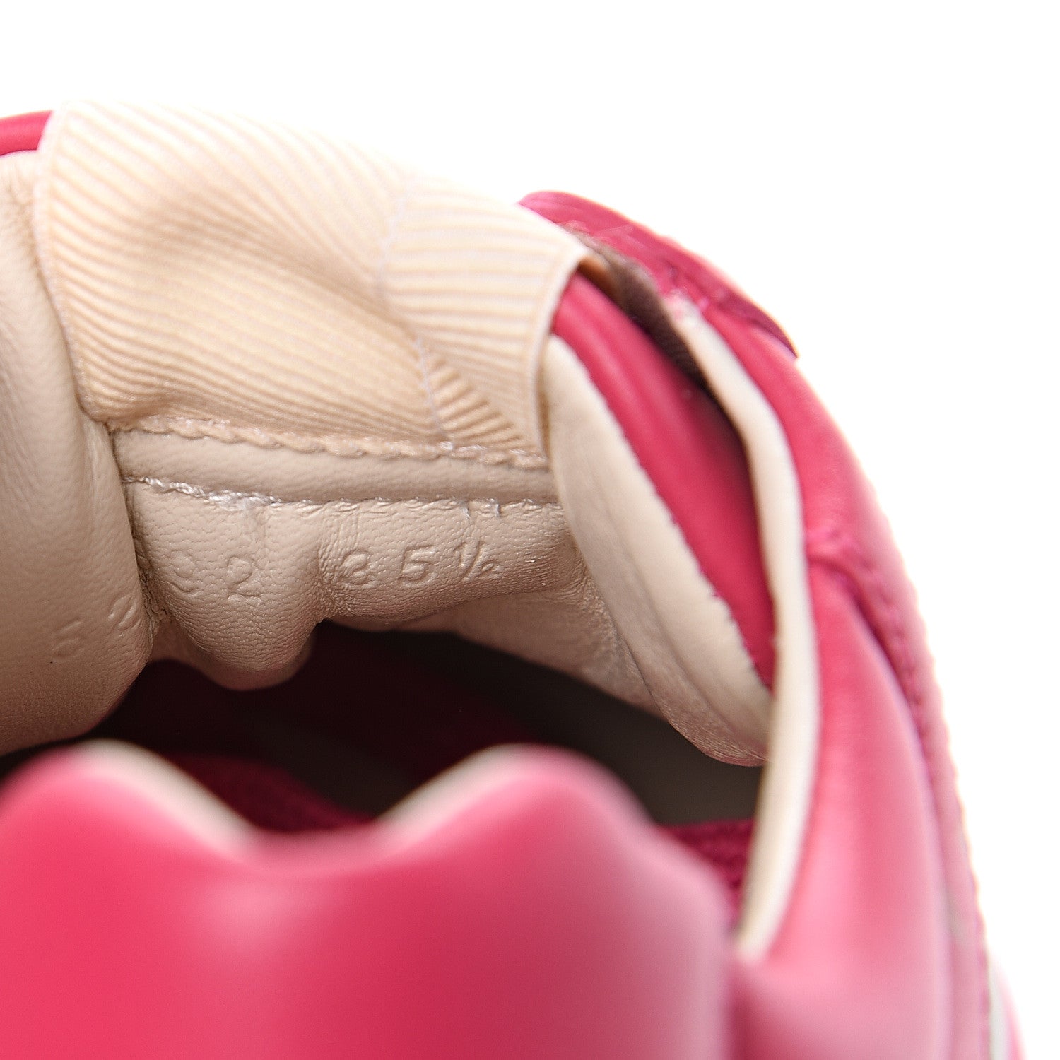 Gucci Calfskin Logo Womens Rhyton Sneakers 35.5 Box Pink 8 of 9