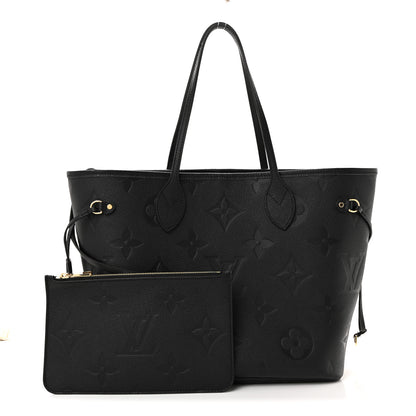 Louis Vuitton Empreinte Monogram Giant Neverfull MM Black 3 of 14