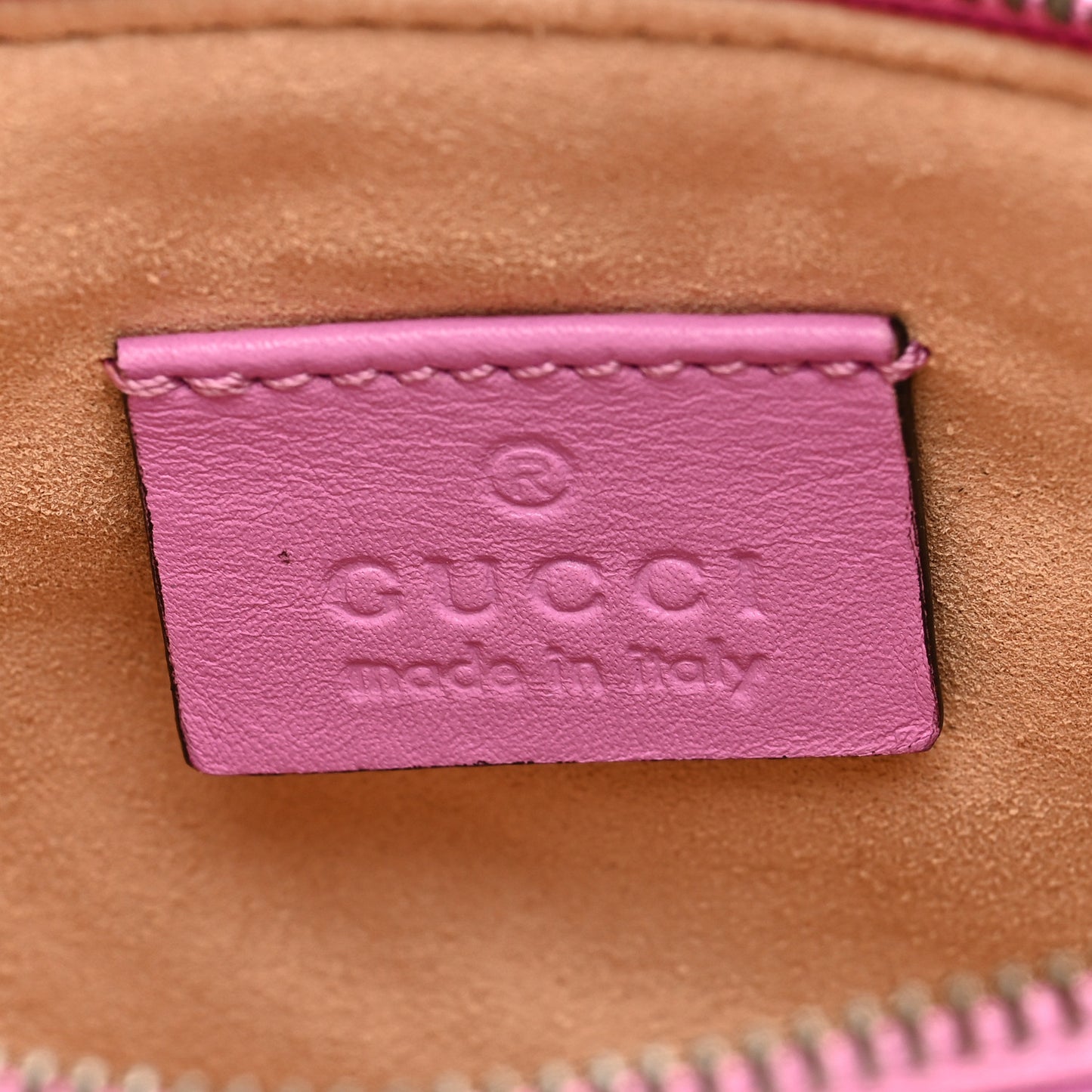 Calfskin Matelasse Mini GG Marmont Chain Bag Candy Mousse