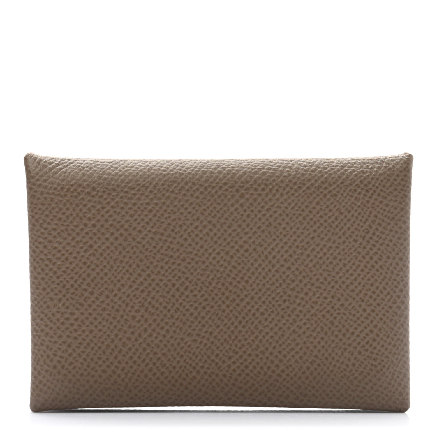 Hermes Epsom Calvi Card Case Etoupe 1 of 8