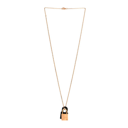 Hermes Swift Small O'Kelly Pendant Necklace Black 3 of 5