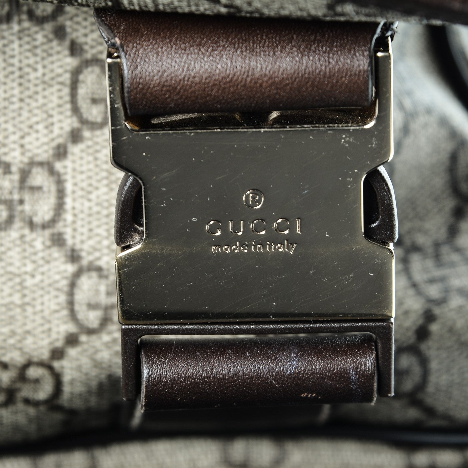 Gucci GG Plus Monogram Messenger Diaper Bag Dark Brown 9 of 9