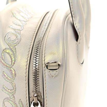 Christian Louboutin Iridescent Calfskin Paris Nano Collage Marie Jane Tote White 11 of 19