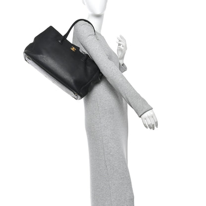 Chanel Calfskin Cerf Executive Shopper Tote Black 2 of 10