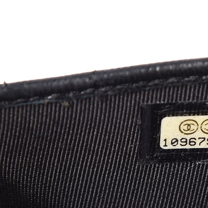 Chanel Lambskin Quilted Small Flap Wallet Black 8 of 9