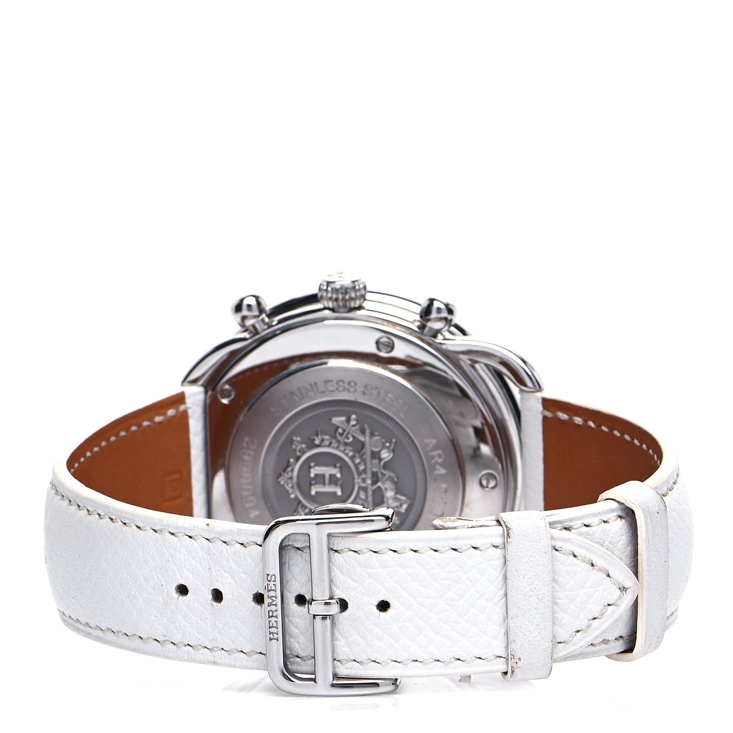 Stainless Steel Courchevel 43mm Arceau Automatic Watch Blanc