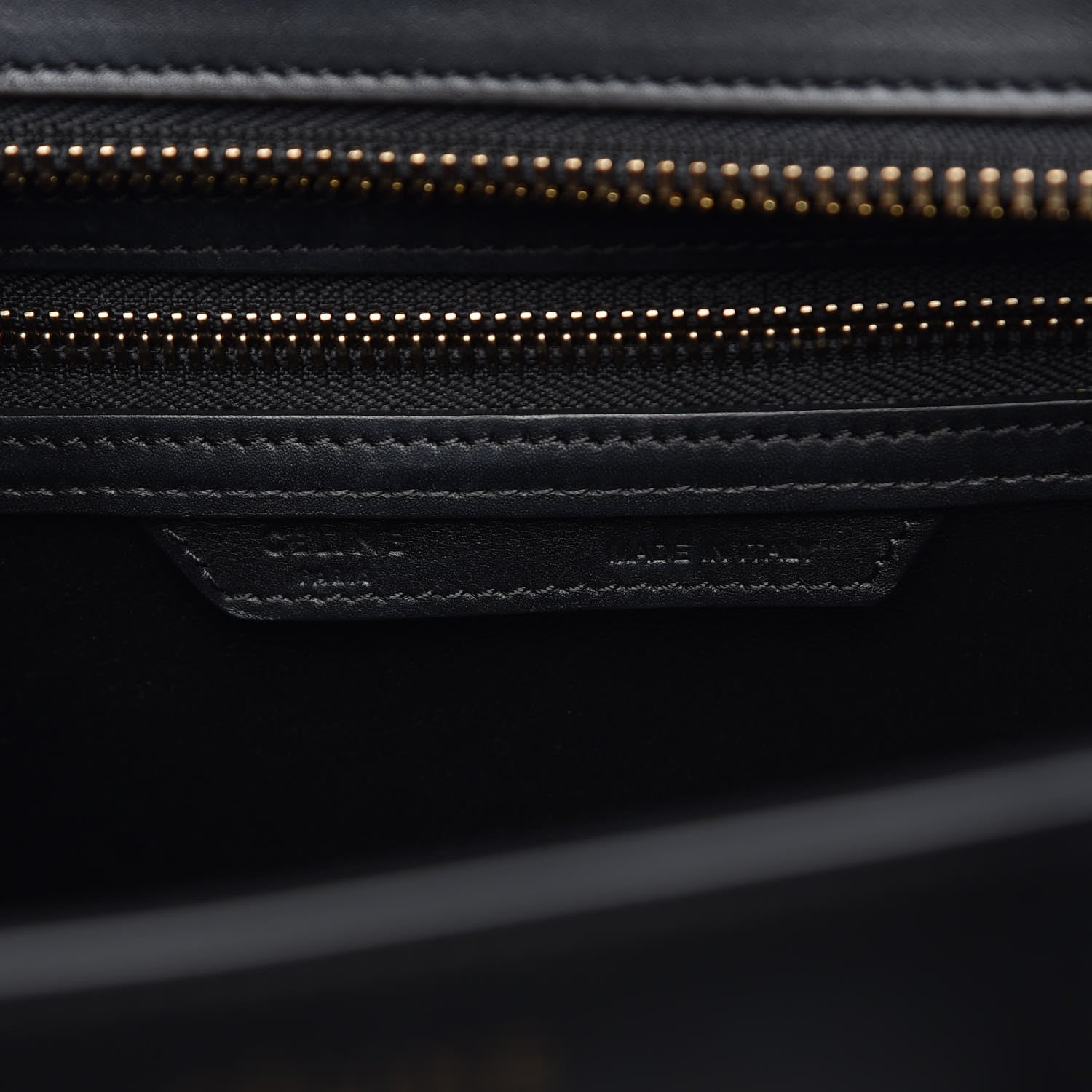 Celine Smooth Calfskin Micro Luggage Black 6 of 10
