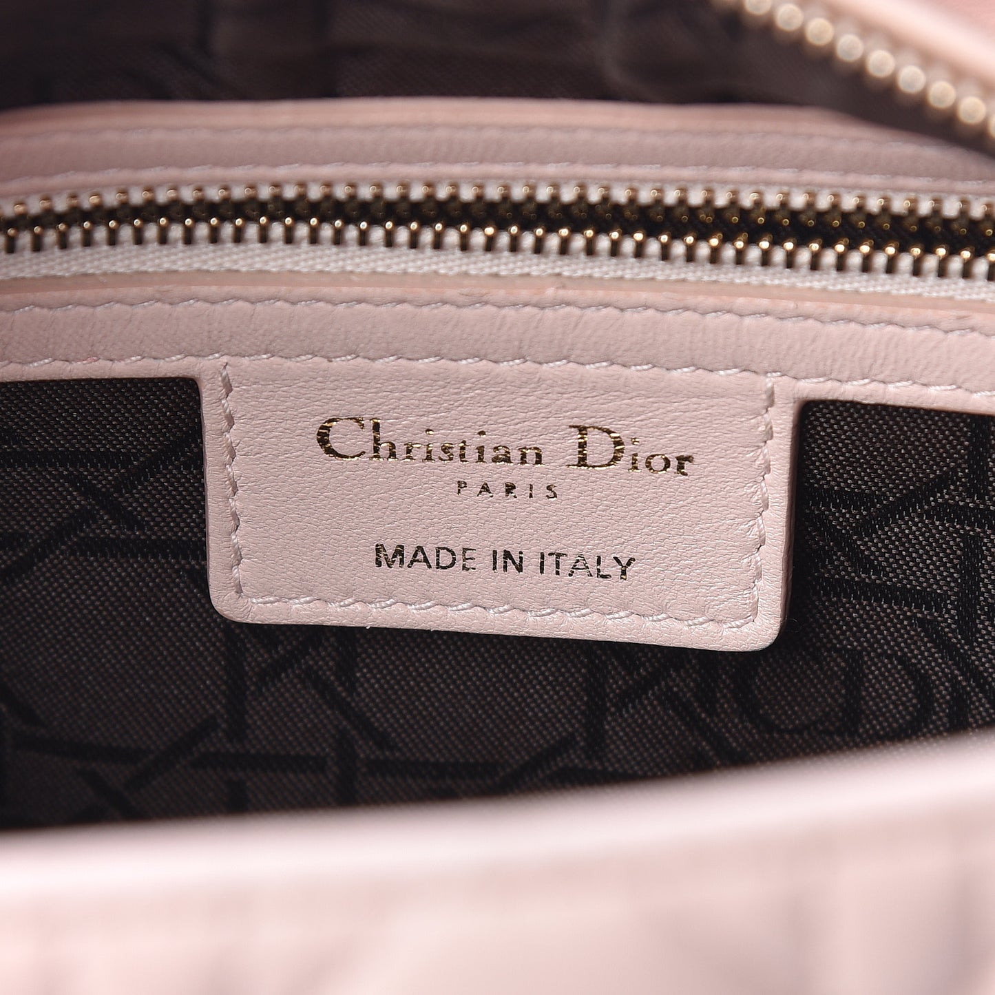 Lambskin Cannage Medium Lady Dior Light Pink
