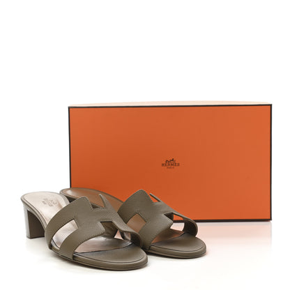 Hermes Epsom Oasis Sandals 40.5 Etoupe 10 of 10