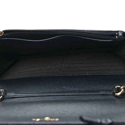 Chanel Iridescent Lambskin Quilted Pearl Wallet On Chain WOC Black 5 of 14