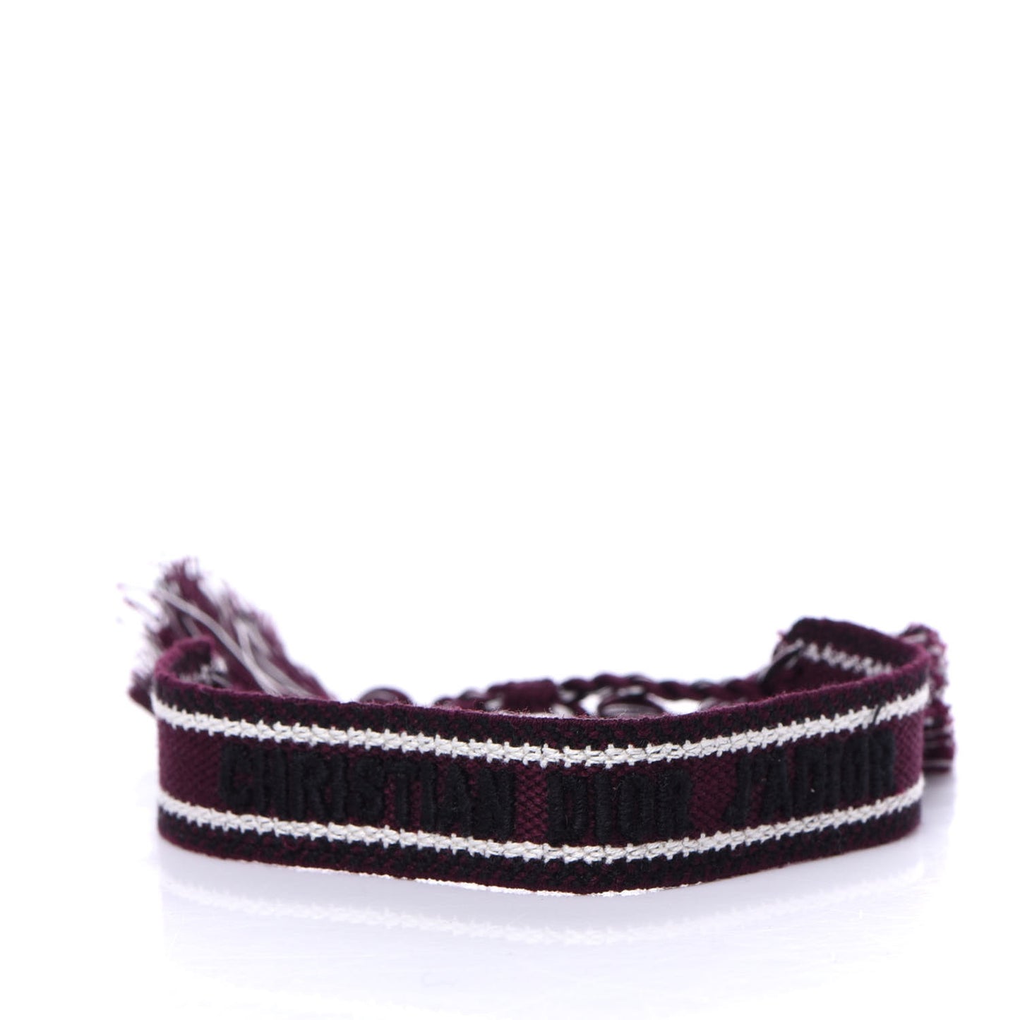 Woven Cotton J'Adior Friendship Bracelet Set Burgundy