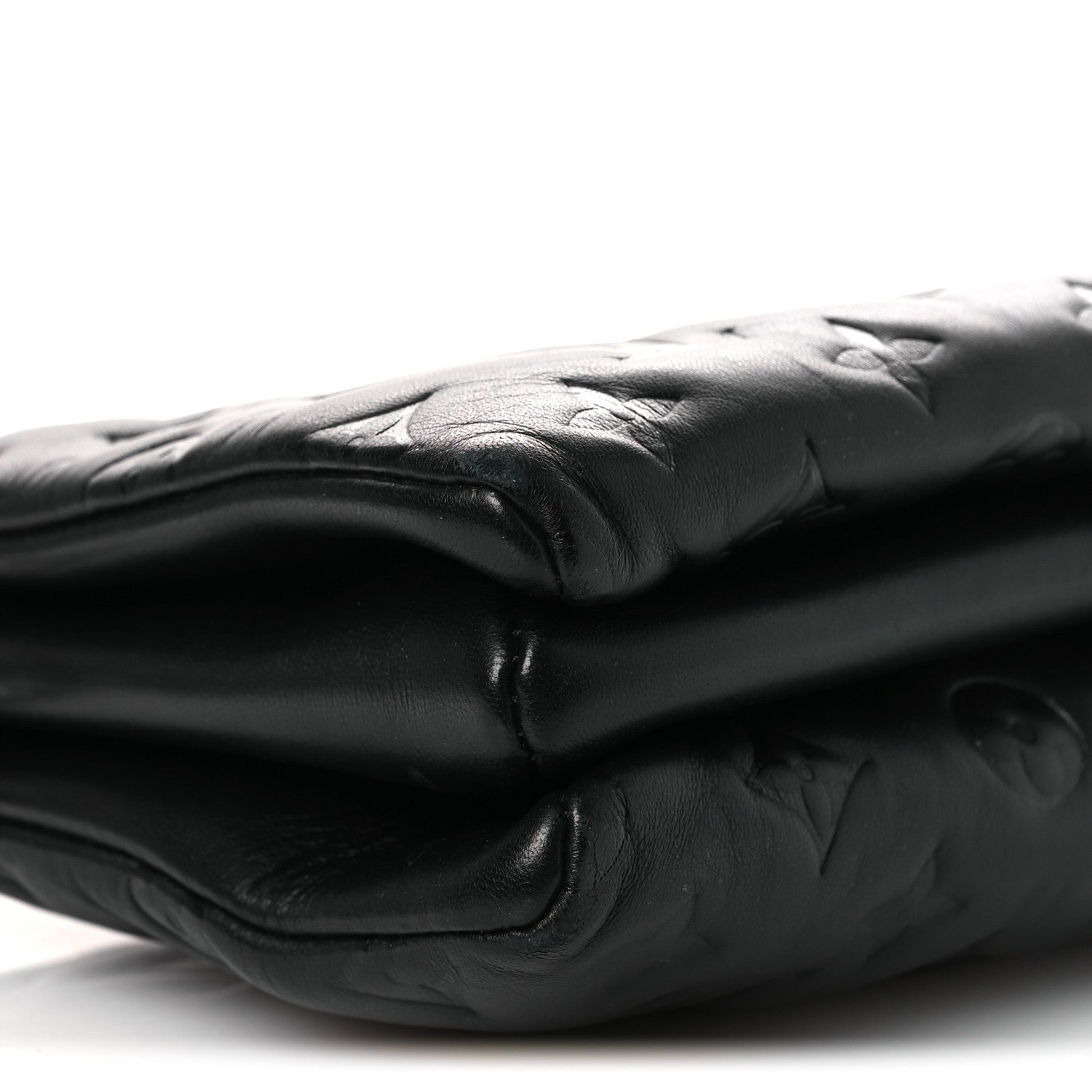 Louis Vuitton Lambskin Embossed Monogram Coussin PM Black 8 of 12