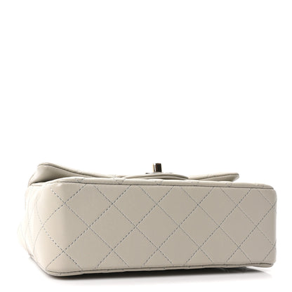 Chanel Lambskin Quilted Mini Rectangular Flap Grey 4 of 11