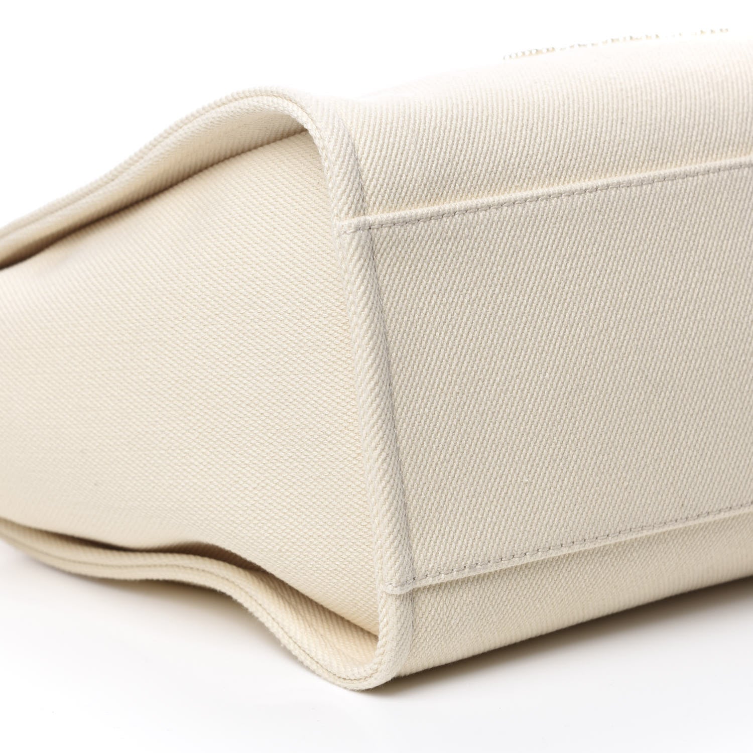 Chanel Canvas Pearl Medium Deauville Tote Ecru Beige 6 of 10