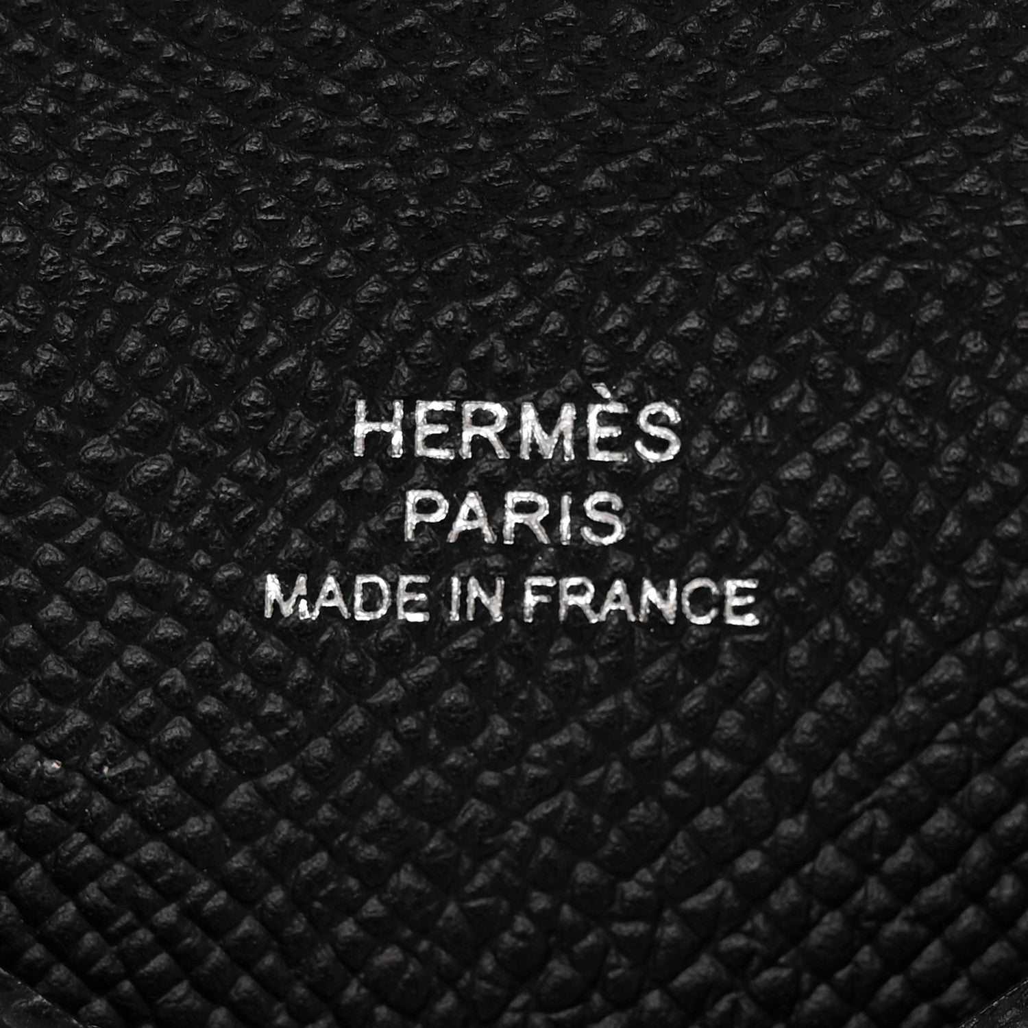Hermes Epsom Calvi Card Case Black 6 of 8