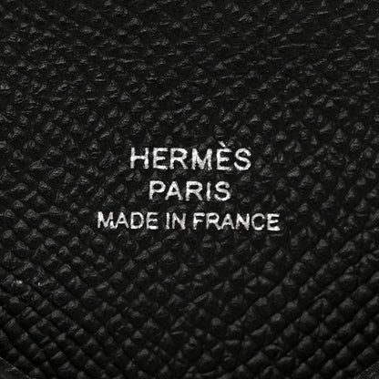 Hermes Epsom Calvi Card Case Black 6 of 8