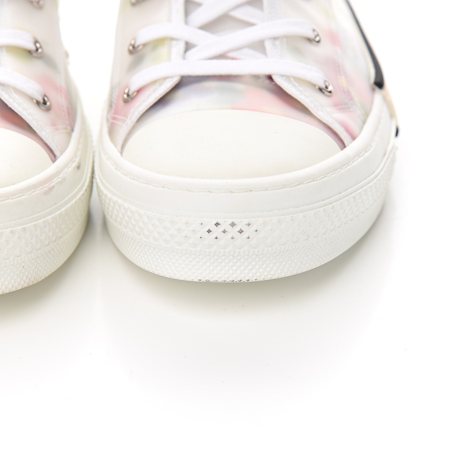 Christian Dior Technical Canvas Flowers Mens B23 High Top Sneakers 47 White 10 of 12