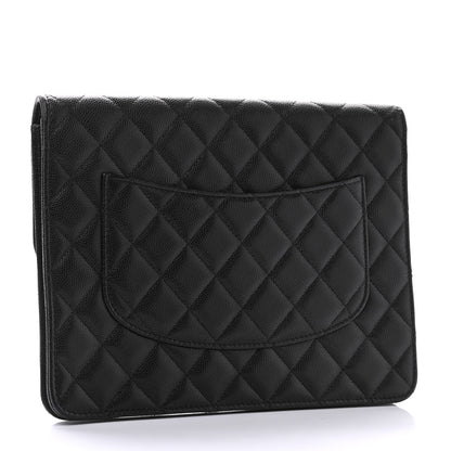 Chanel Caviar Quilted Square Flap Clutch Black 3 of 8
