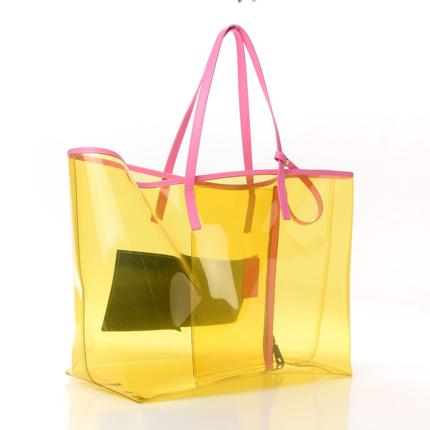 Vinyl Calfskin 90s Logo Tote Multicolor