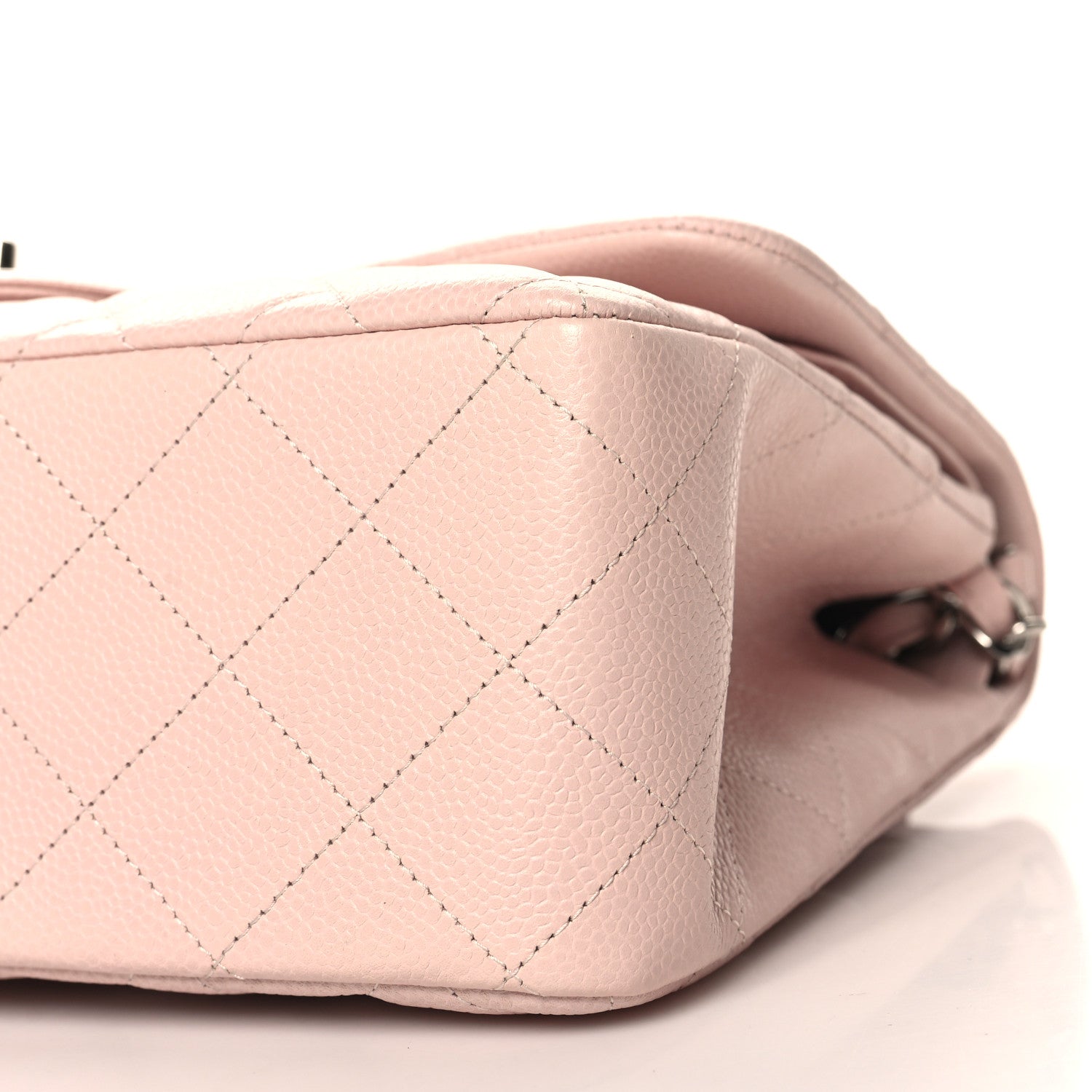 Chanel Caviar Quilted Jumbo Double Flap Light Pink 10 of 10
