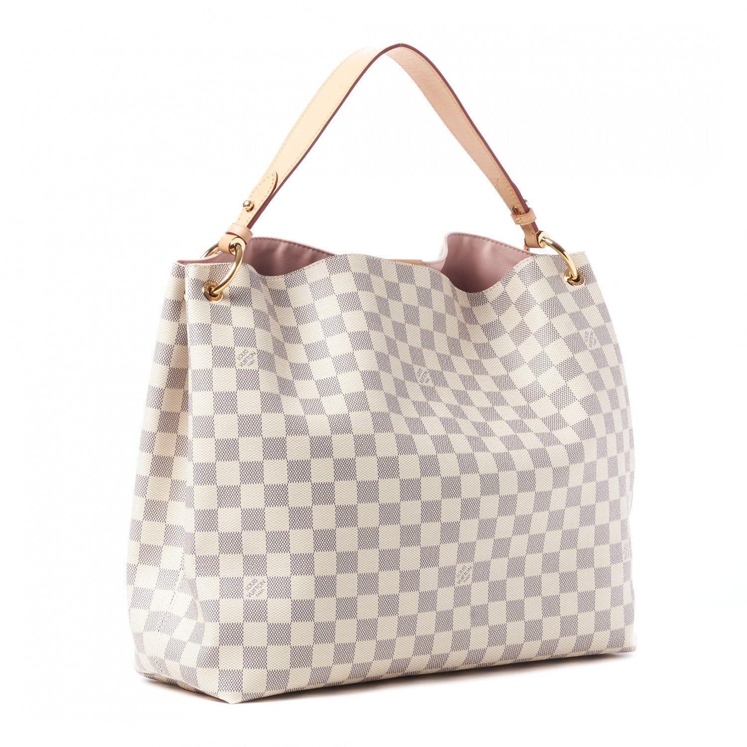 Louis Vuitton Damier Azur Graceful MM Rose Ballerine 3 of 10