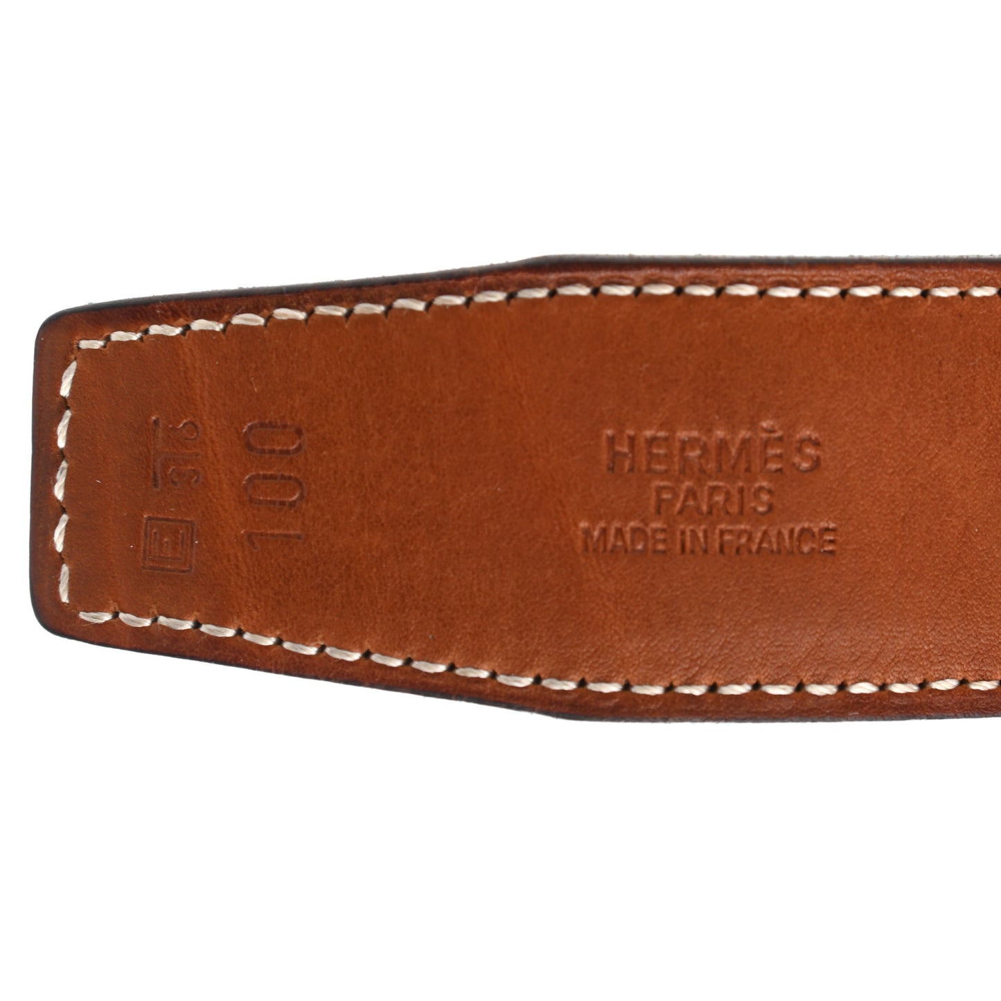 Barenia Box Belt 100 Fauve Black