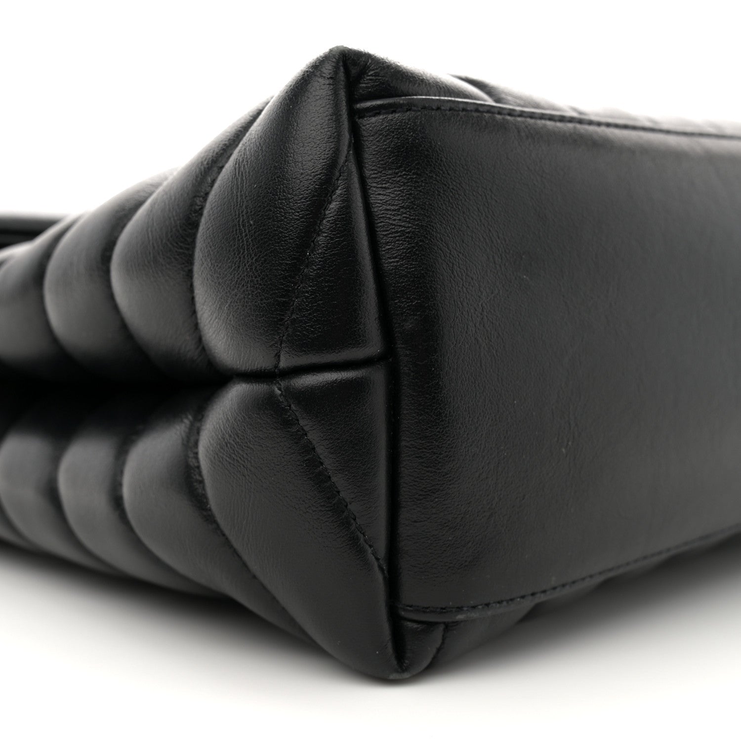 Saint Laurent Calfskin Y Quilted Monogram Monochrome Medium Loulou Chain Satchel Black 9 of 13