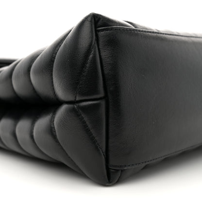 Saint Laurent Calfskin Y Quilted Monogram Monochrome Medium Loulou Chain Satchel Black 9 of 13