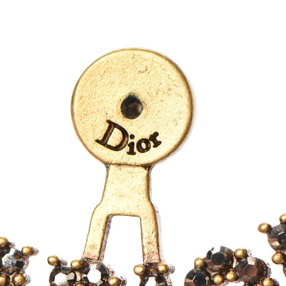 Christian Dior Metal Crystal J'adior Earrings Aged Gold 4 of 4