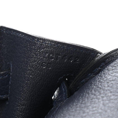 Hermes Togo Birkin 25 Bleu Nuit 5 of 9
