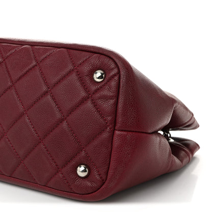 Chanel Caviar Quilted Large Timeless CC Soft Tote Dark Red 10 of 10