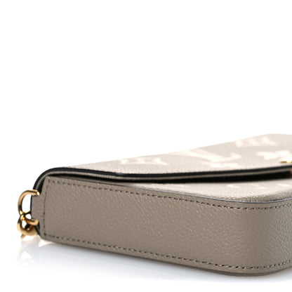 Louis Vuitton Empreinte Monogram Giant Felicie Pochette Tourterelle Creme 10 of 12