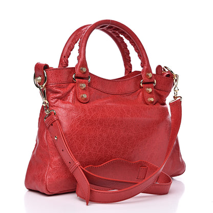 Balenciaga Agneau Giant 12 Gold Hardware Town Rouge Cardinal 3 of 10