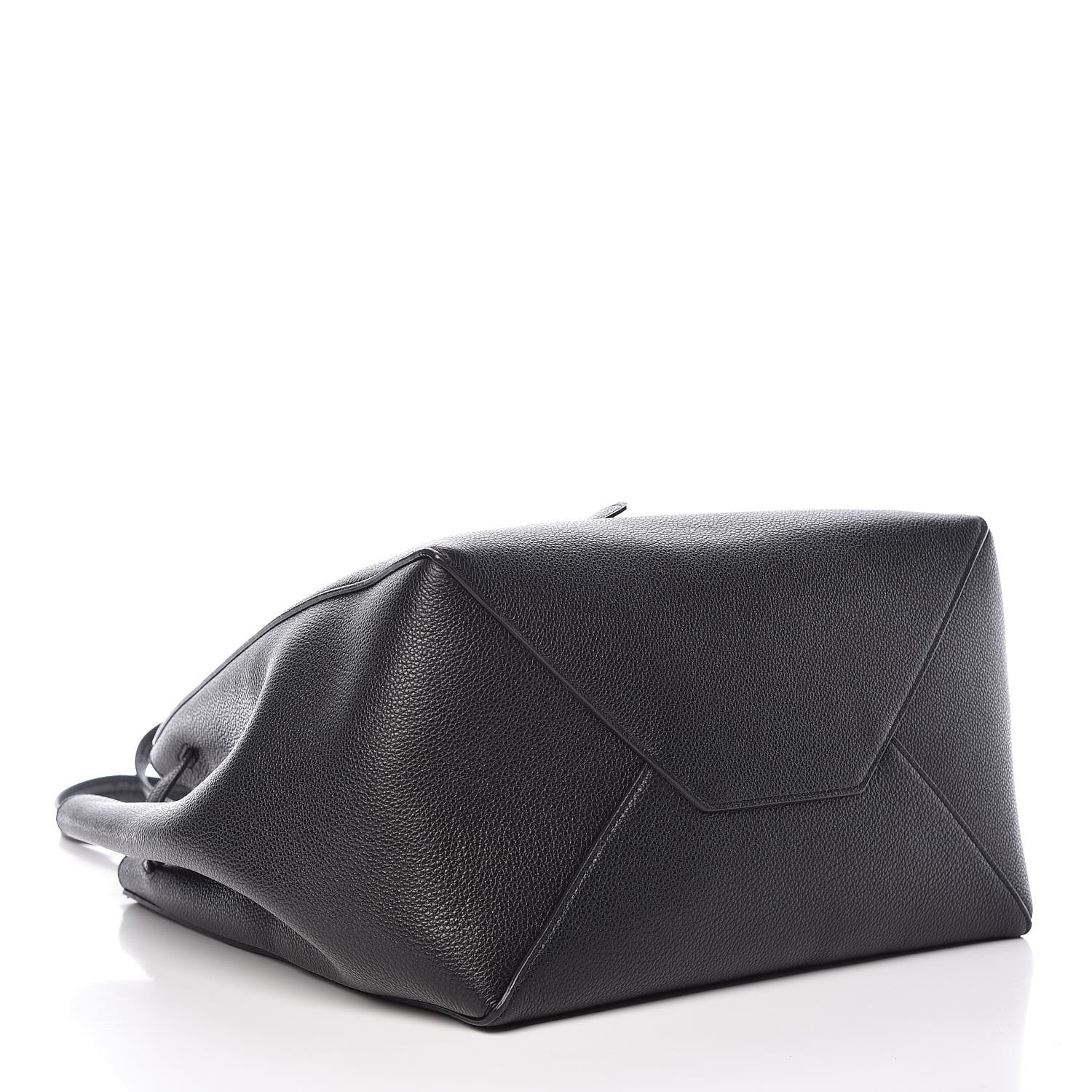Celine Soft Grained Calfskin Small Belt Cabas Phantom Black 4 of 11