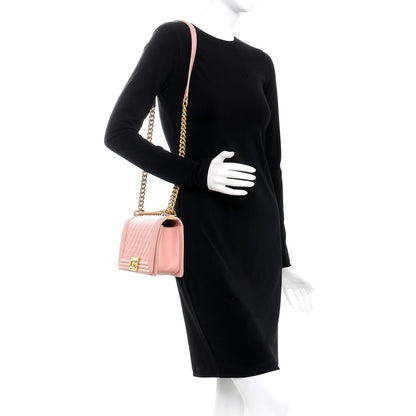 Chanel Caviar Quilted Medium Boy Flap Pink 2 of 7