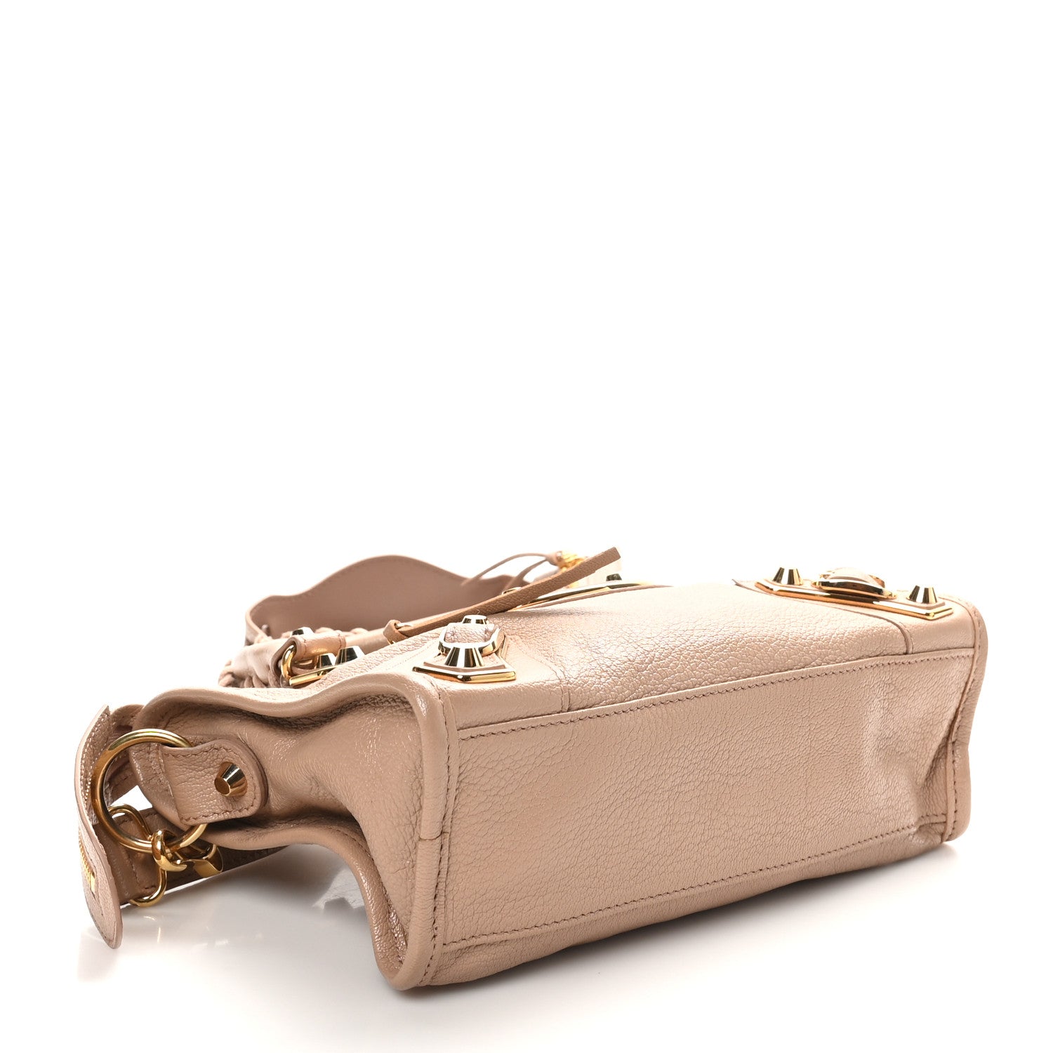 Balenciaga Chevre Gold Metallic Edge Hardware Mini City Rose Des Sables 4 of 10