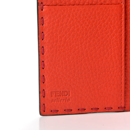 Fendi Cuoio Romano Selleria Bi-Color Passport Cover Fuxia Papavero 7 of 7
