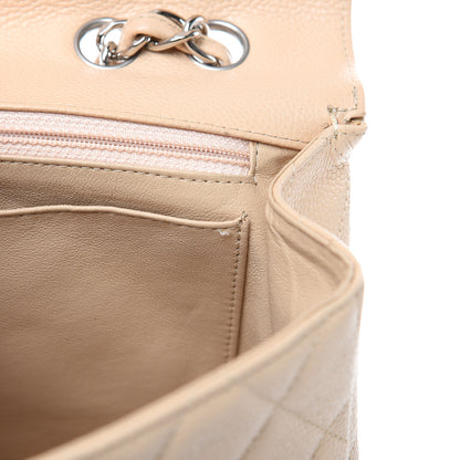 Chanel Caviar Quilted Jumbo Single Flap Beige Clair 11 of 11