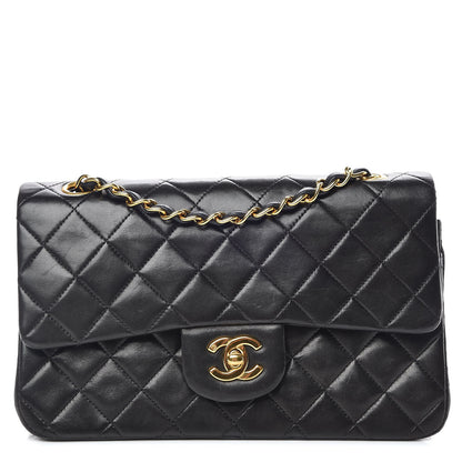 Chanel Lambskin Quilted Small Double Flap Black 1 of 13