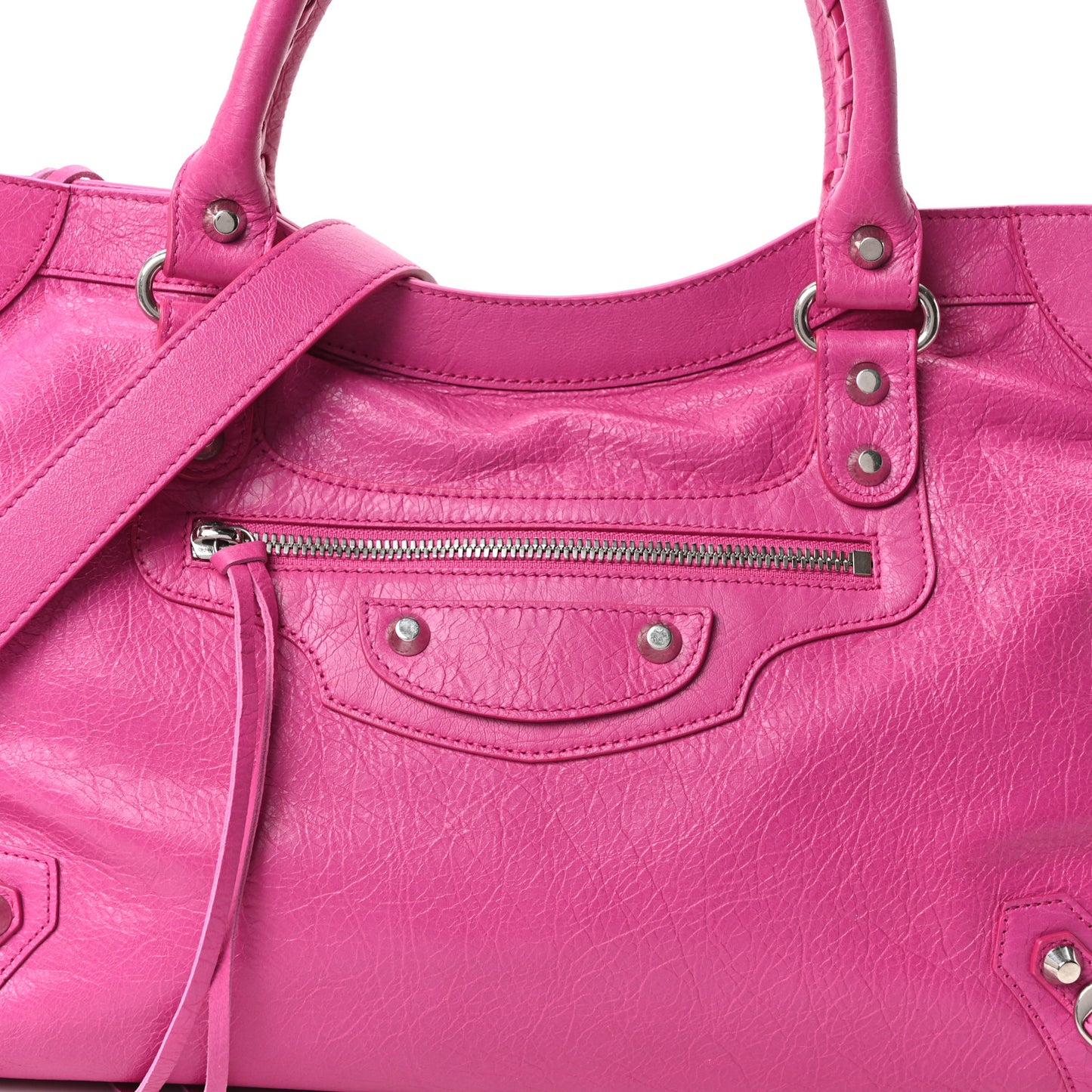 Agneau Classic Hardware Medium Le City Rose Magenta