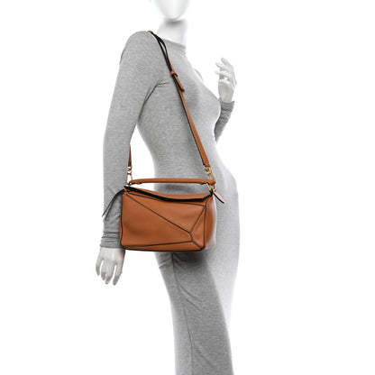 Loewe Calfskin Small Puzzle Bag Light Caramel 2 of 9