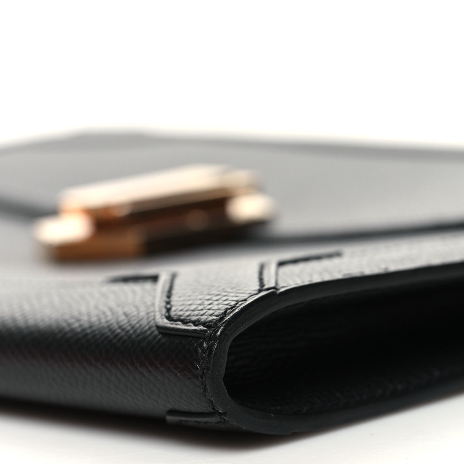 Hermes Epsom Fleche D Or Clutch Black 10 of 12