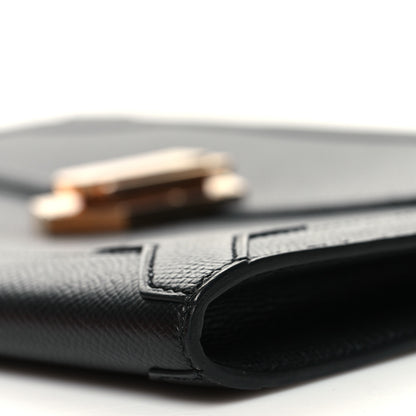 Hermes Epsom Fleche D Or Clutch Black 10 of 12