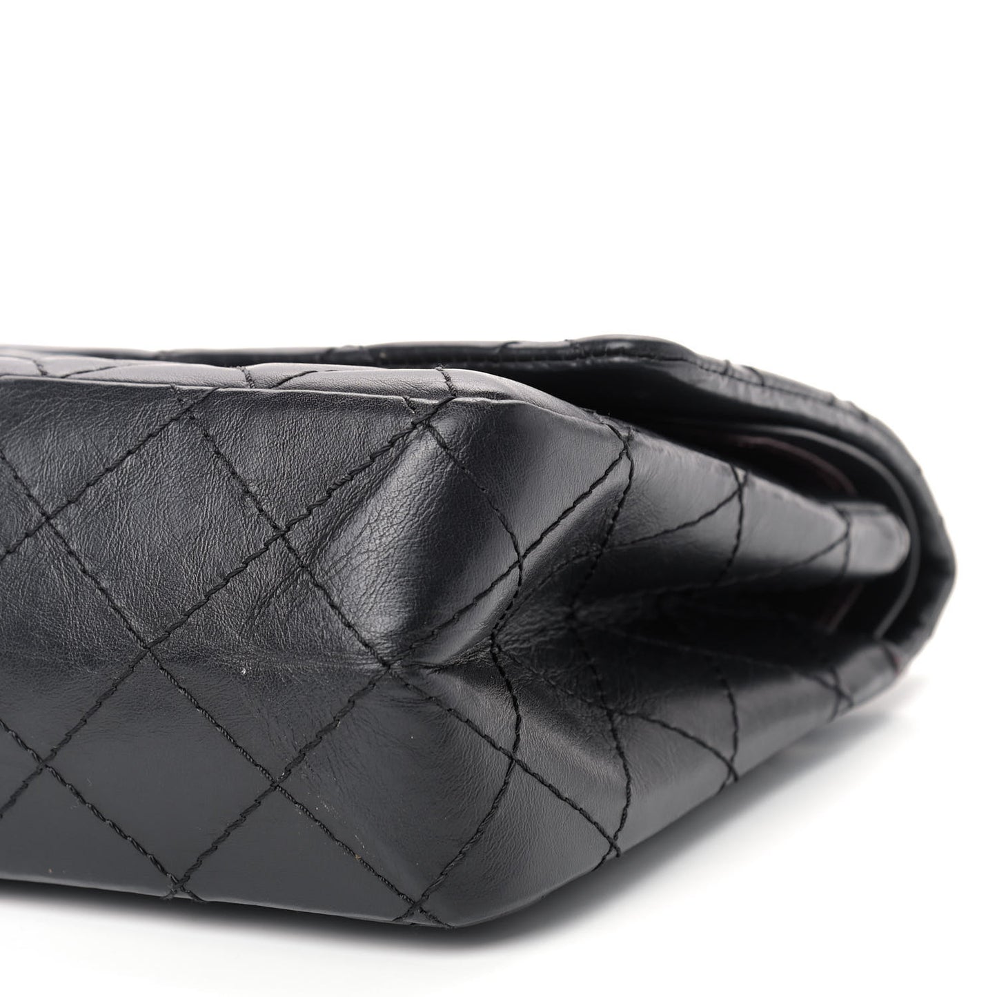 Aged Calfskin Quilted 2.55 Reissue 226 Flap Black