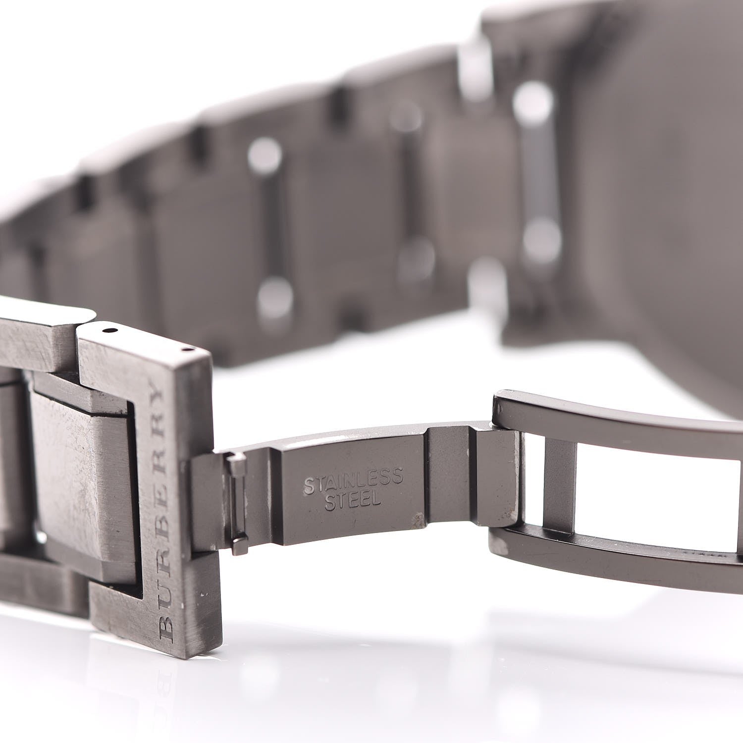 Burberry Stainless Steel 38mm Heritage Quartz Watch Grey BU9007 6 of 7
